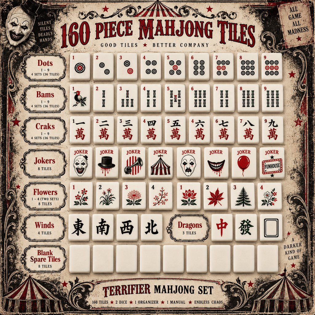 Premium TEF Mahjong Tiles Set TNSM