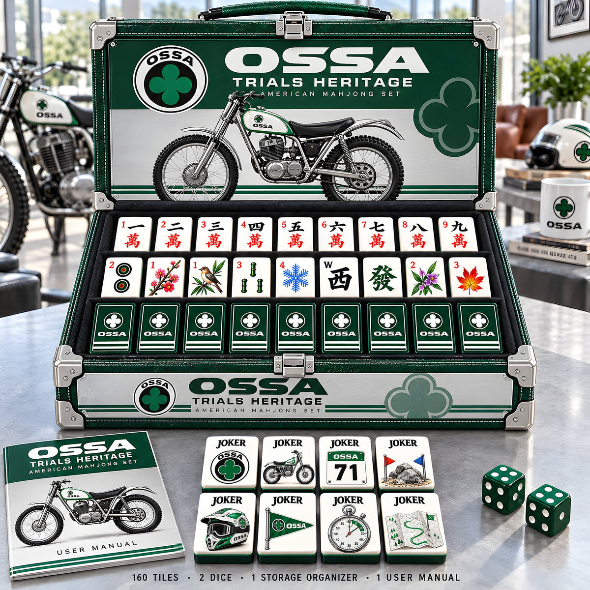Premium OSS Mahjong Tiles Set PVNA
