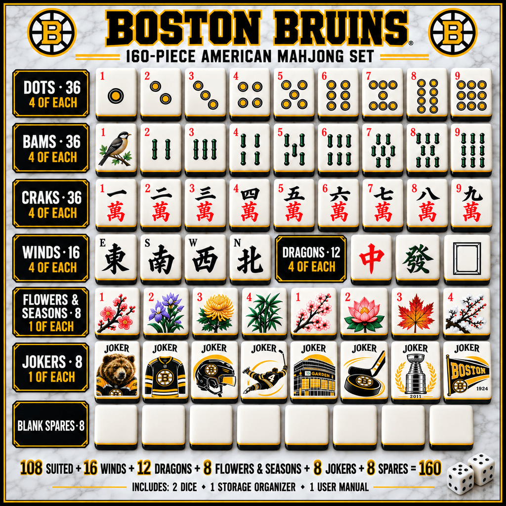 Premium BTB Mahjong Tiles Set TTMH