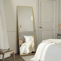 Full Length Mirror, 59 X16 Arched Floor Mirror, Mirror Full Length With Stand, Wall Mounted Mirrors For Living Room Bedroom